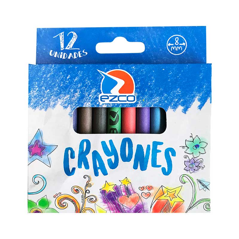 Crayones de cera Ezco de 12 colores