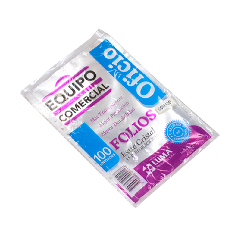 Folios Oficio PPP Equipo comercial pack x 100