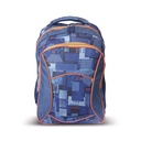 Mochila escolar RQ School 17" azul cuadros