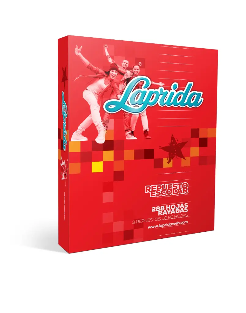 Repuesto Laprida, 288 hojas rayadas