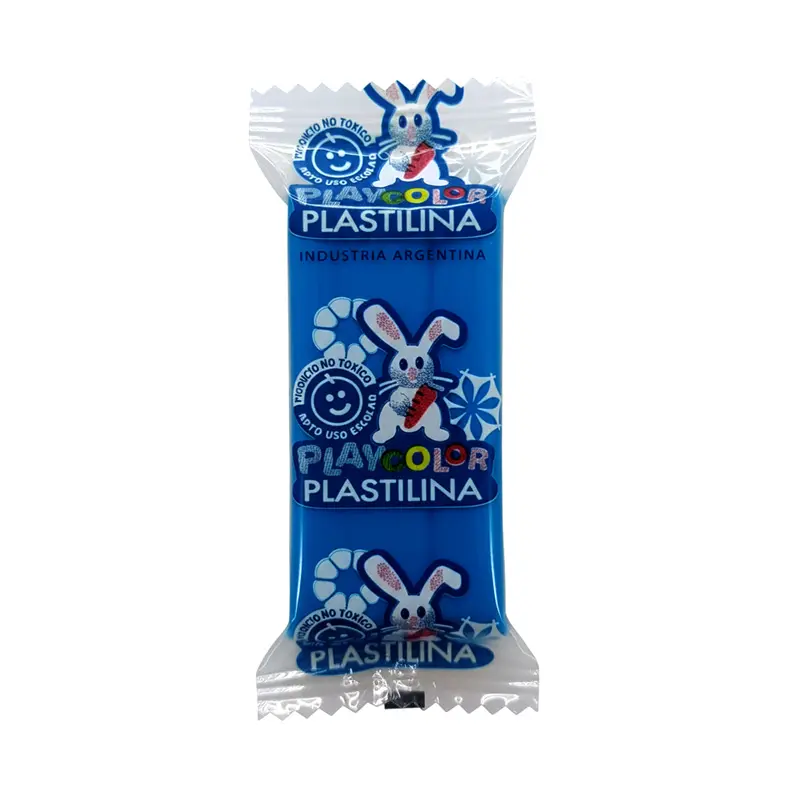 Plastilina Playcolor azul, 200g.