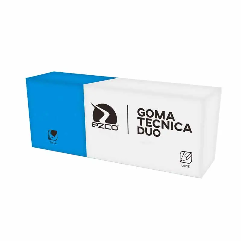 Goma de borrar Ezco plástica lápiz/tinta, unidad