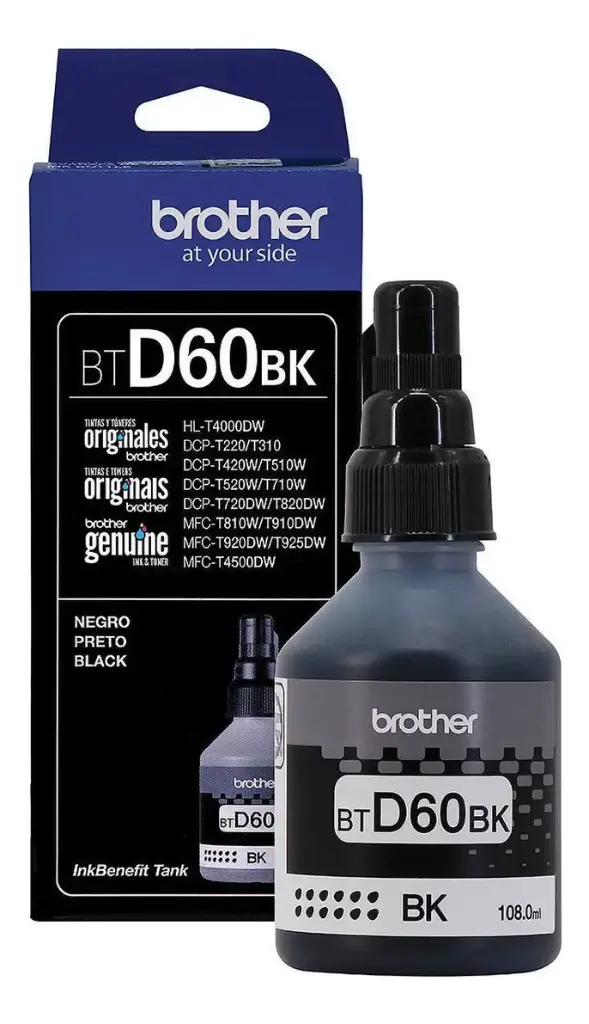 Botella Original Brother D60BK Negro