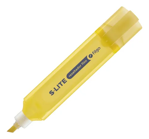 Resaltador Chato Filgo S-Lite Flúo Amarillo