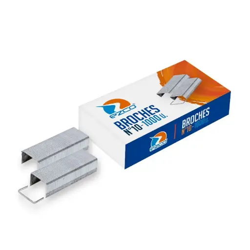 [EZCBRO1050] Broches Ezco N°10/50, caja de 1000 unidades