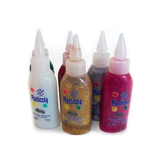 [PLASTBRCJ1X6] Adhesivo brillo Plasticola, 38g. pack de 6 unidades