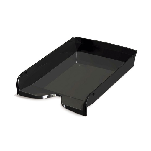 [PIZBAN1P801] Bandeja de 1 piso Pizzini 801, plástica A4 negra brillante