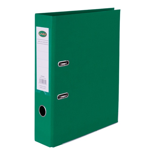 [BIBLAMOFVERD] Bibliorato forrado Lama Oficio, verde, lomo de 70mm.(D)