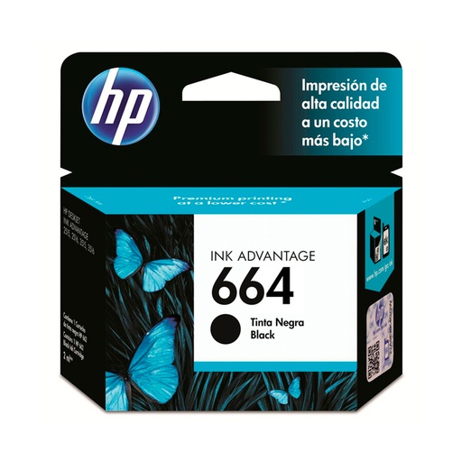 [HPCAR664ALN] CARTUCHO ORIGINAL HP 664 F6V29AL Negro