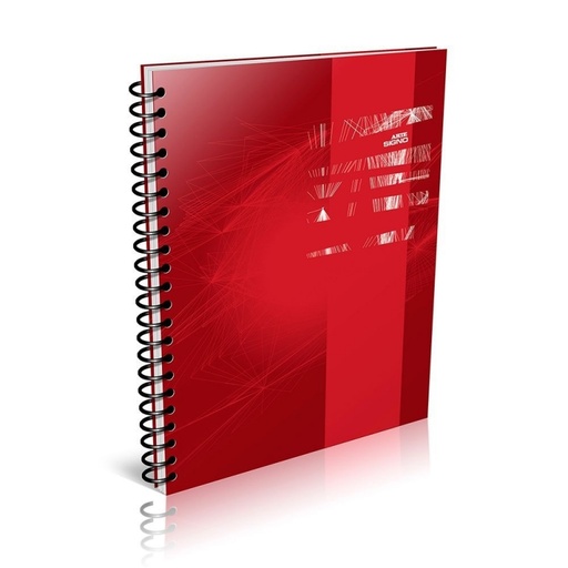 [ARTE16BU120R] Cuaderno Arte Business espiralado polipropileno azul/gris, 16x21cm. 120 hojas rayadas