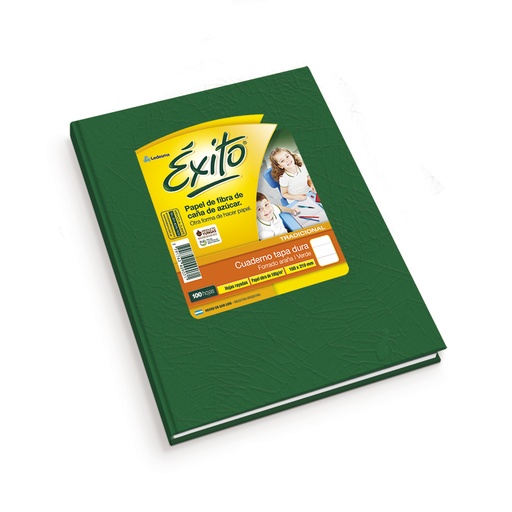 [EXITO1VE100R] Cuaderno Éxito E1 Universo verde, 16x21cm. 100 hojas rayadas