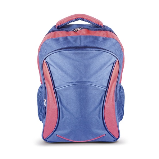 [MOCHRQSCHL01] Mochila escolar RQ School lisa 17" azul y rojo