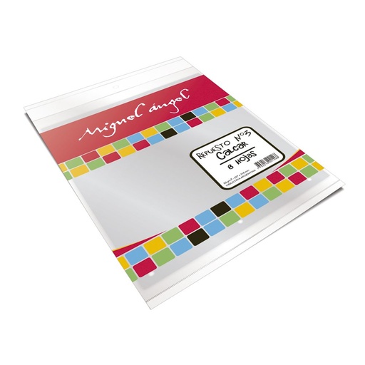 [MANGELREPCO3] Repuesto de Dibujo Miguel Angel N°3, 8 hojas color