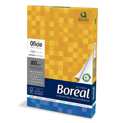 [BOREALOF80] Resma Boreal Oficio, 80g.