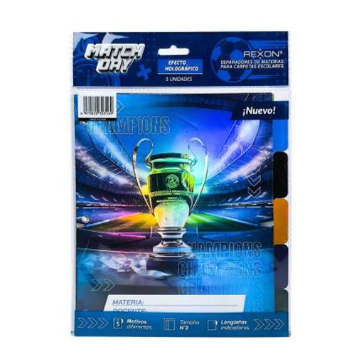 [SEPREX3MATC] Separador 5 posiciones Rexon Match Day N°3