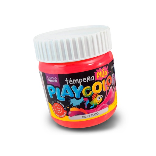 [PLAYTE300FRO] Témpera Playcolor,  250cc. Fluo Roja