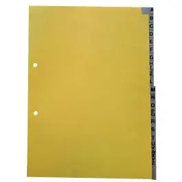 [INDICETELA4] Indice A4 Telado 2Anillos A-Z  