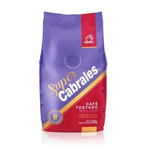 [CABRATOSMO500G] Café tostado Molido Cabrales, pack de 500g. 