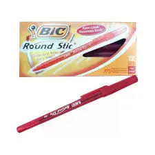 [COMBOBICRONRO] Pack Combo x 12 Bolígrafo Bic Rondo rojo