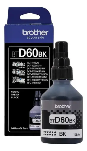 [BROTHCARD60BK] Botella Original Brother D60BK Negro